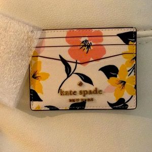 Kate Spade credit card wallet / leather and new